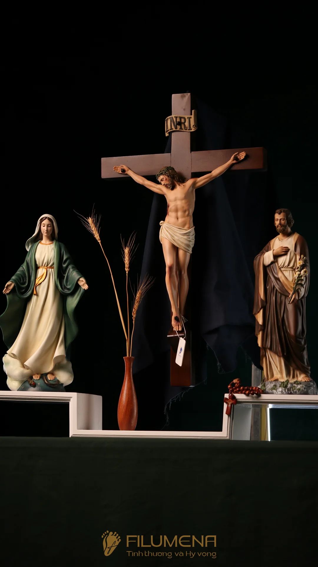 statues catholiques créées et fabriquées par Filumena Art