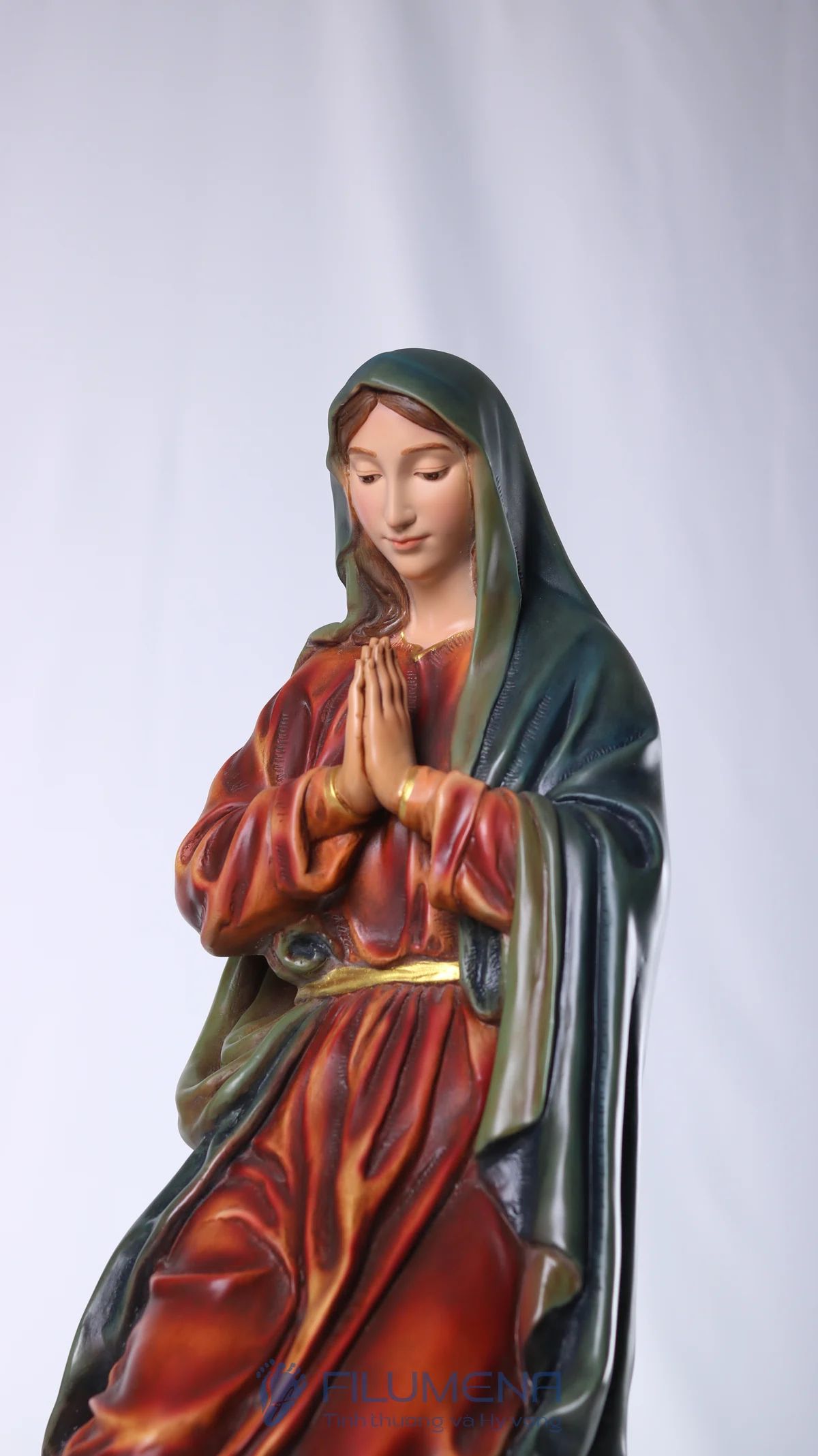 Bộ tượng Giáng sinh 50 cm màu trầm cổ điển do Filumena sáng tác