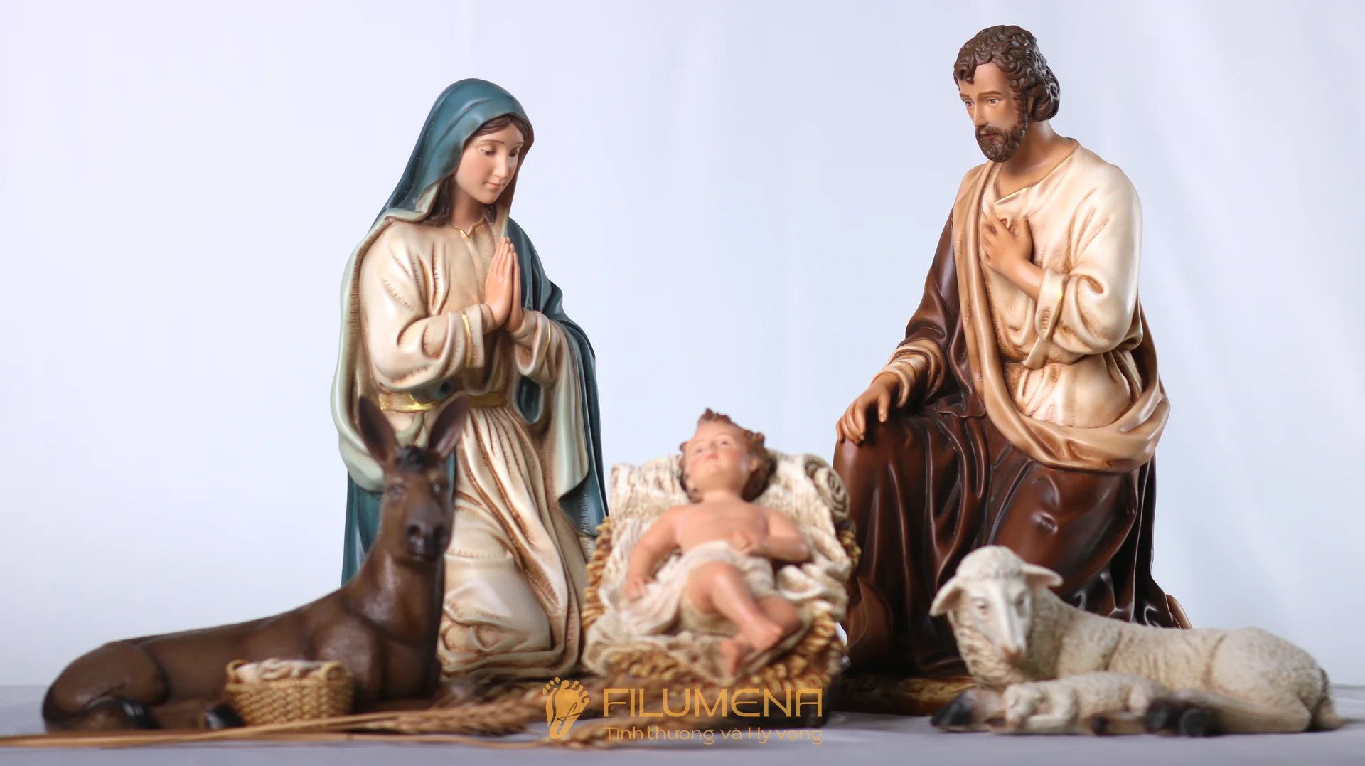 name tại VN. Tượng Công giáo Filumena là tượng của Tình thương và Hy vọng. Bản quyền các tác phẩm tượng Công giáo thuộc về Filumena Art, Cộng hòa Pháp. Filumena sáng tác và sản xuất nhiều mẫu tượng Công giáo khác như 