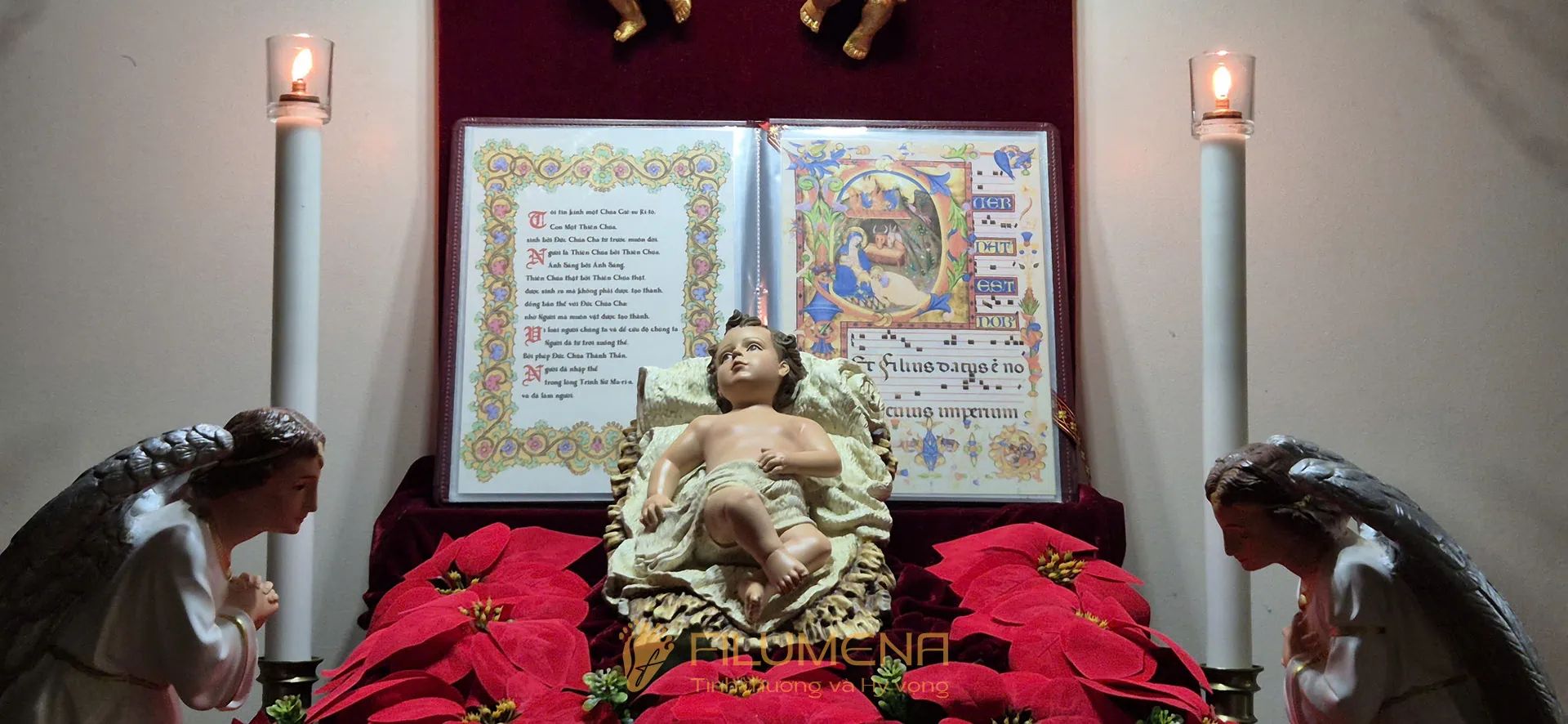 Hình ảnh tượng Chúa hài đồng Filumena do khách hàng gửi lại từ mọi miền Việt Nam.