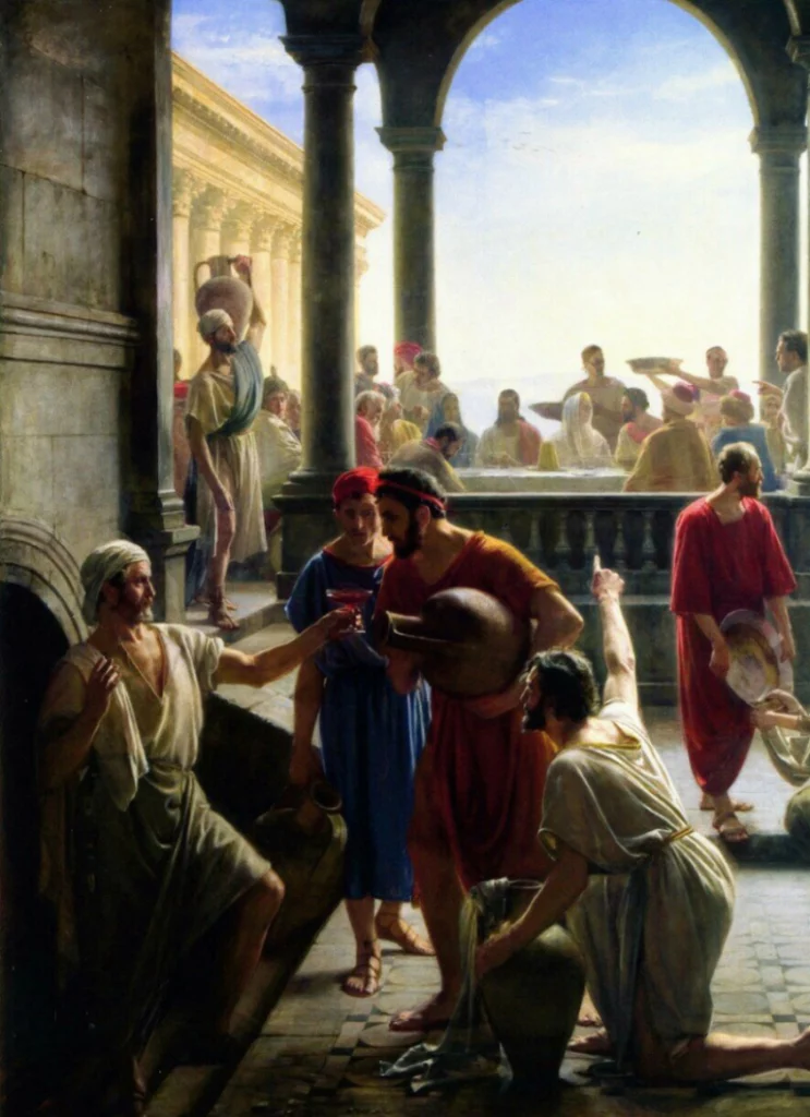 Năm sự sáng: Thứ hai: Đức Chúa Giêsu dự tiệc cưới Cana. Ta hãy xin cho được vững tin vào quyền năng của Ngài.