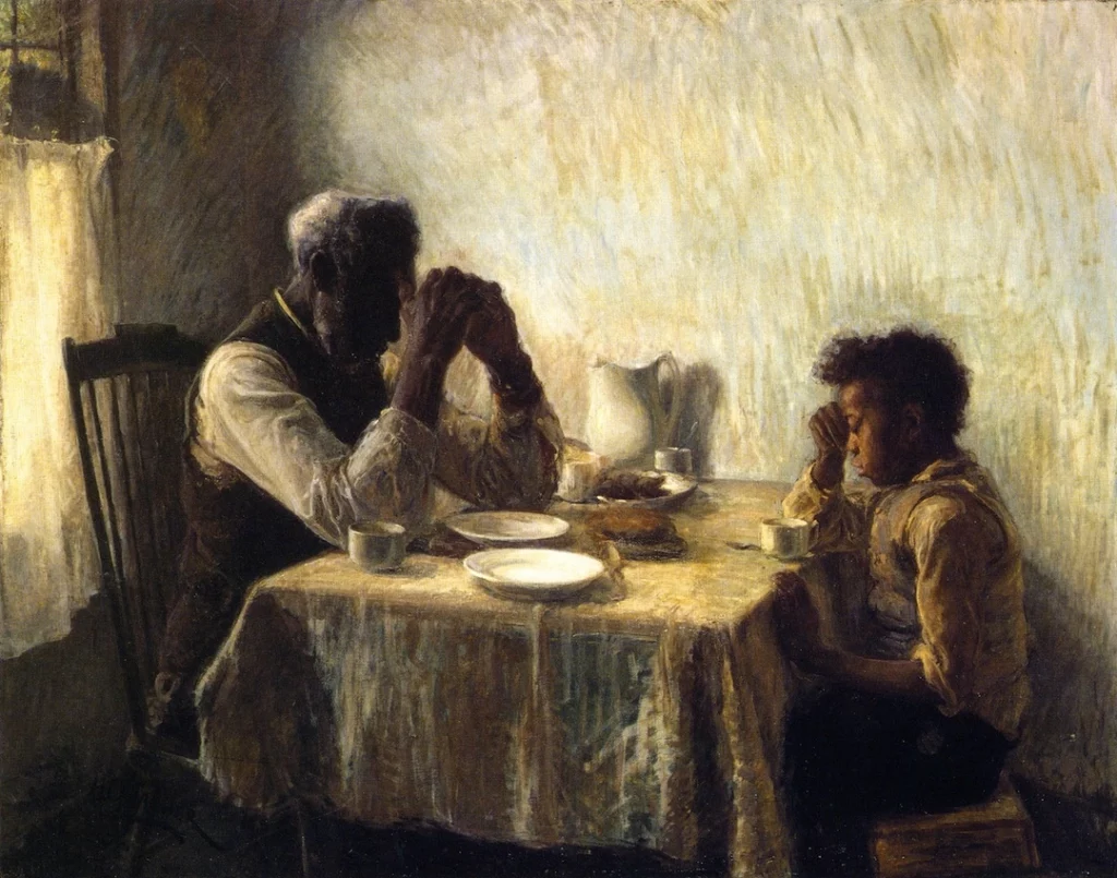 Kinh Cám Ơn - người nghèo tạ ơn Chúa (Henry Tanner 1894)