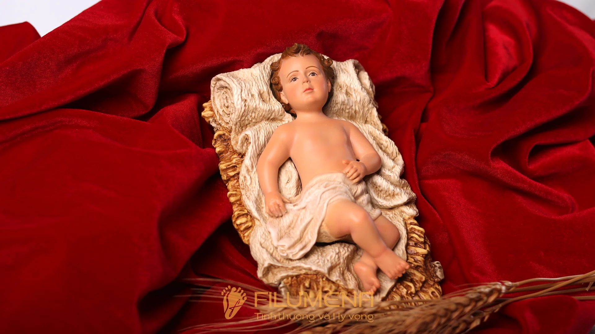 Tượng Chúa Hài đồng 15 cm cho bộ tượng Giáng sinh 30 cm