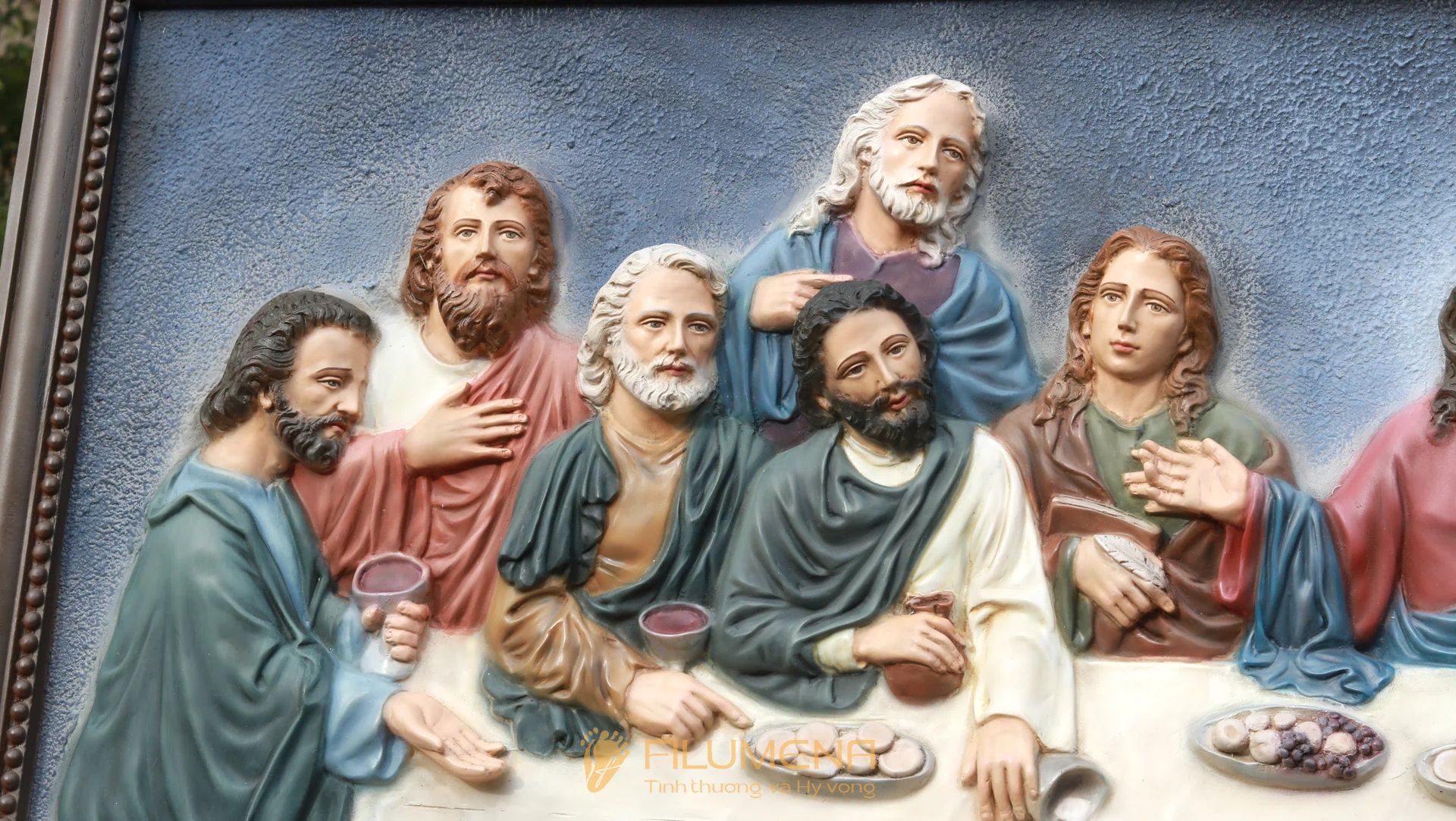 Phù điêu Bữa Tiệc Ly, sáng tác của Filumena