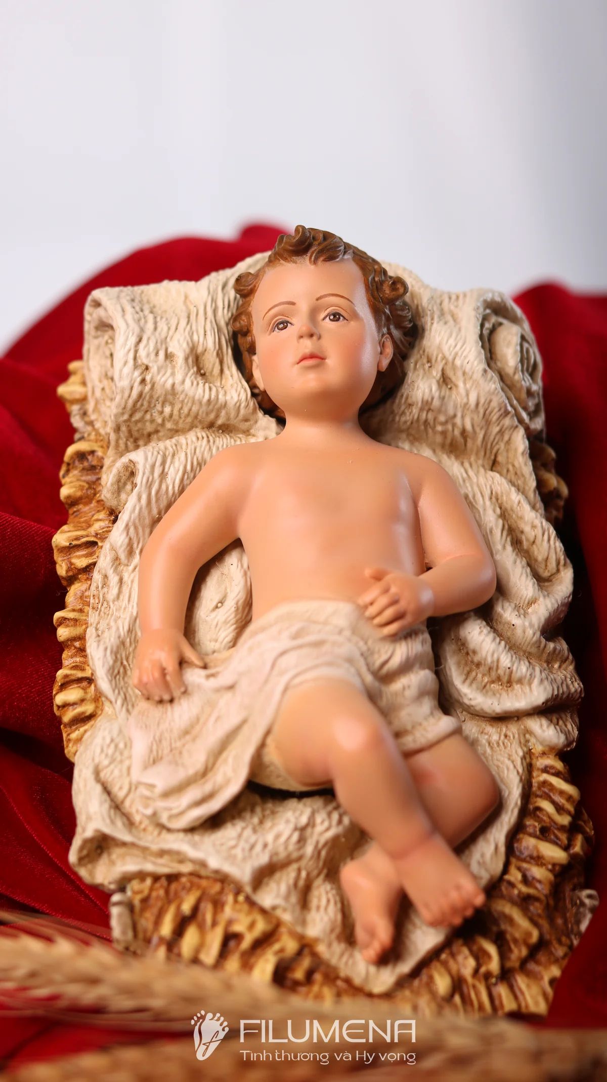 Tượng Chúa Hài đồng 15 cm cho bộ tượng Giáng sinh 30 cm