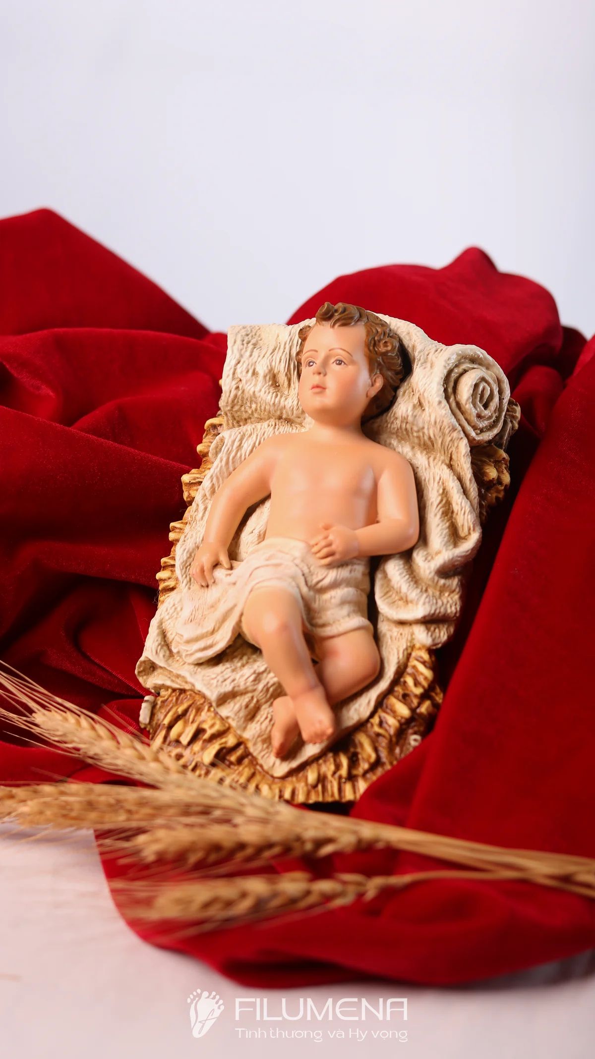 Tượng Chúa Hài đồng 15 cm cho bộ tượng Giáng sinh 30 cm