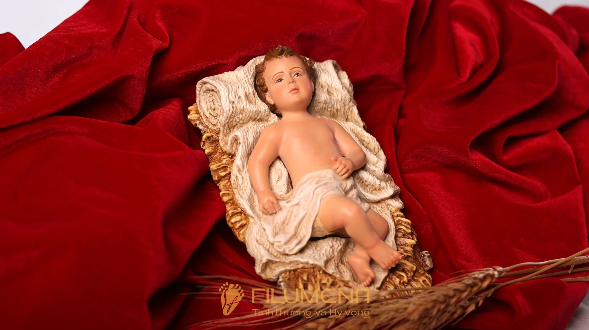 Tượng Chúa Hài đồng 15 cm cho bộ tượng Giáng sinh 30 cm