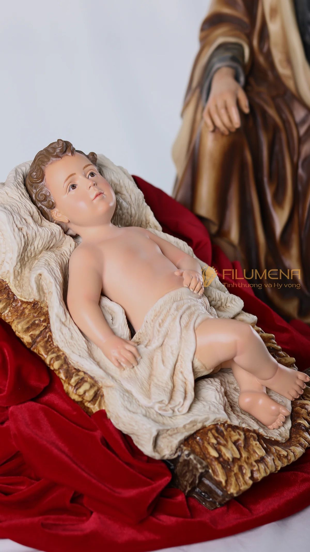 Tượng Chúa Hài đồng 27 cm cho bộ tượng Giáng sinh 50 cm