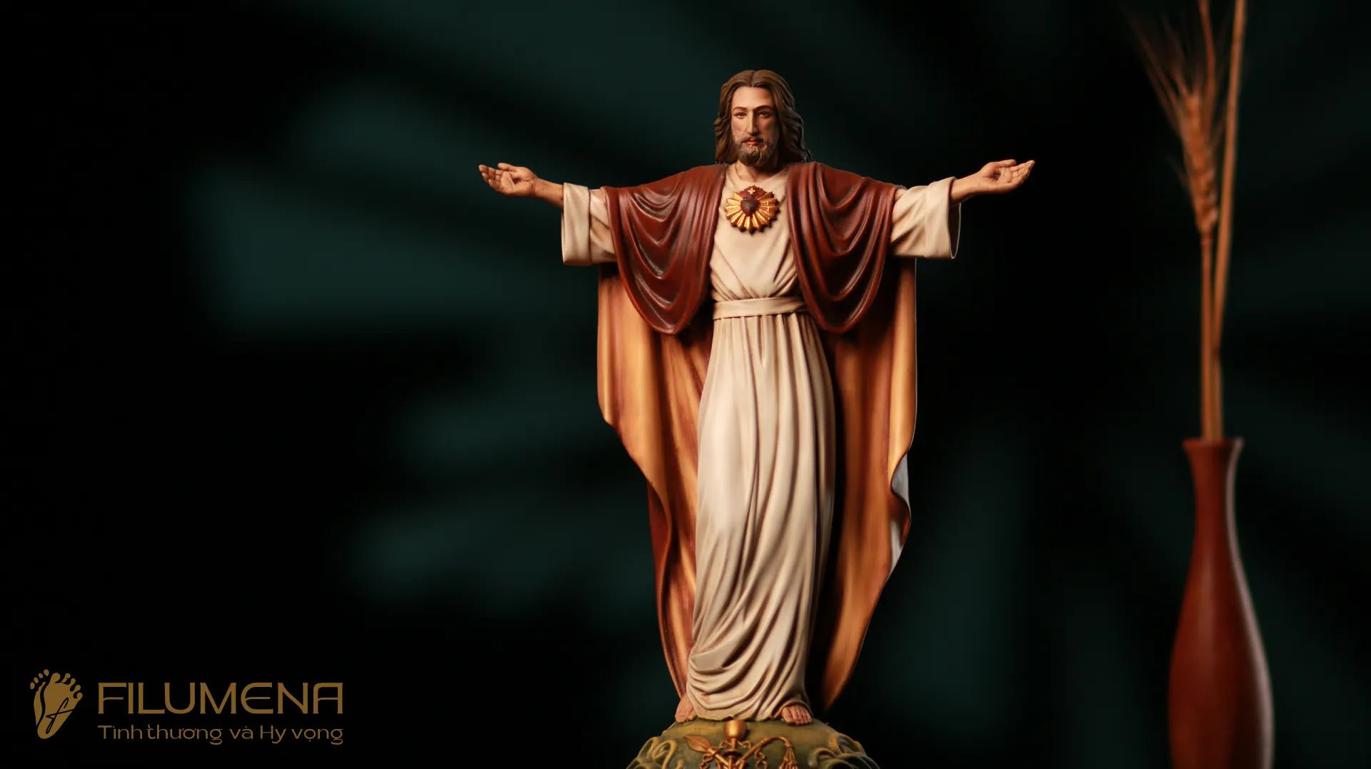 name tại VN. Tượng Công giáo Filumena là tượng của Tình thương và Hy vọng. Bản quyền các tác phẩm tượng Công giáo thuộc về Filumena Art, Cộng hòa Pháp. Filumena sáng tác và sản xuất nhiều mẫu tượng Công giáo khác như 