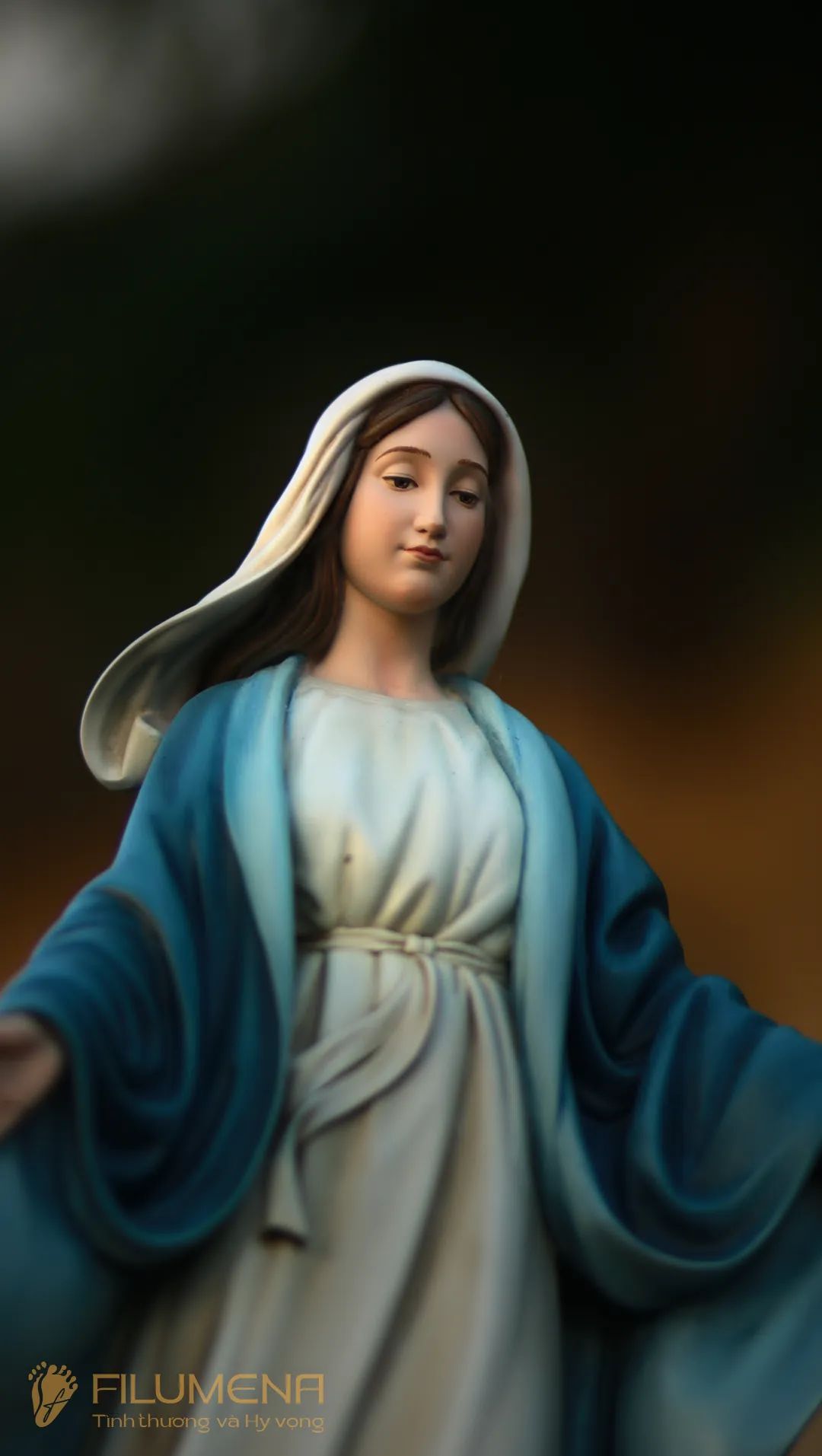 Các mẫu tượng Đức Mẹ ban ơn của Filumena đang trưng bày và anh chị có thể tìm mua tại các Nhà sách Công giáo trên cả nước.