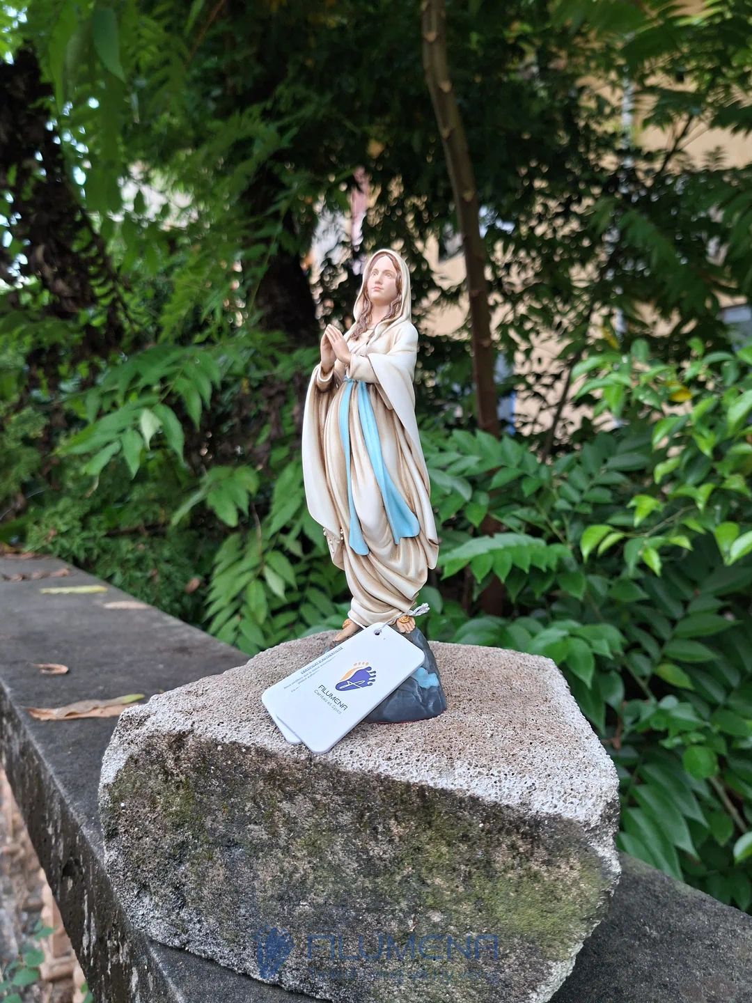 Tượng Đức Mẹ Lộ Đức cao 15 cm, 20 cm màu trắng