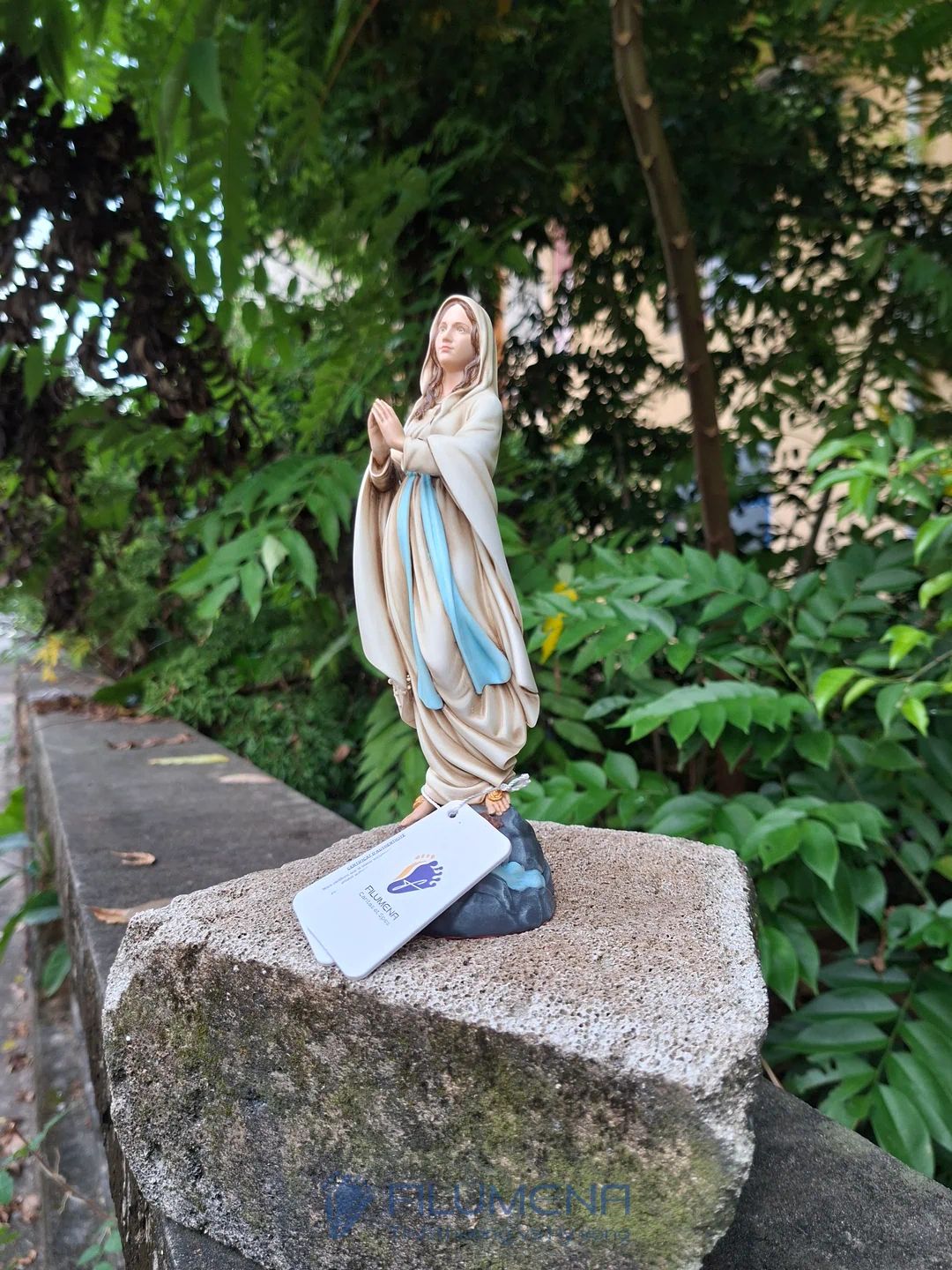 Tượng Đức Mẹ Lộ Đức cao 15 cm, 20 cm màu trắng