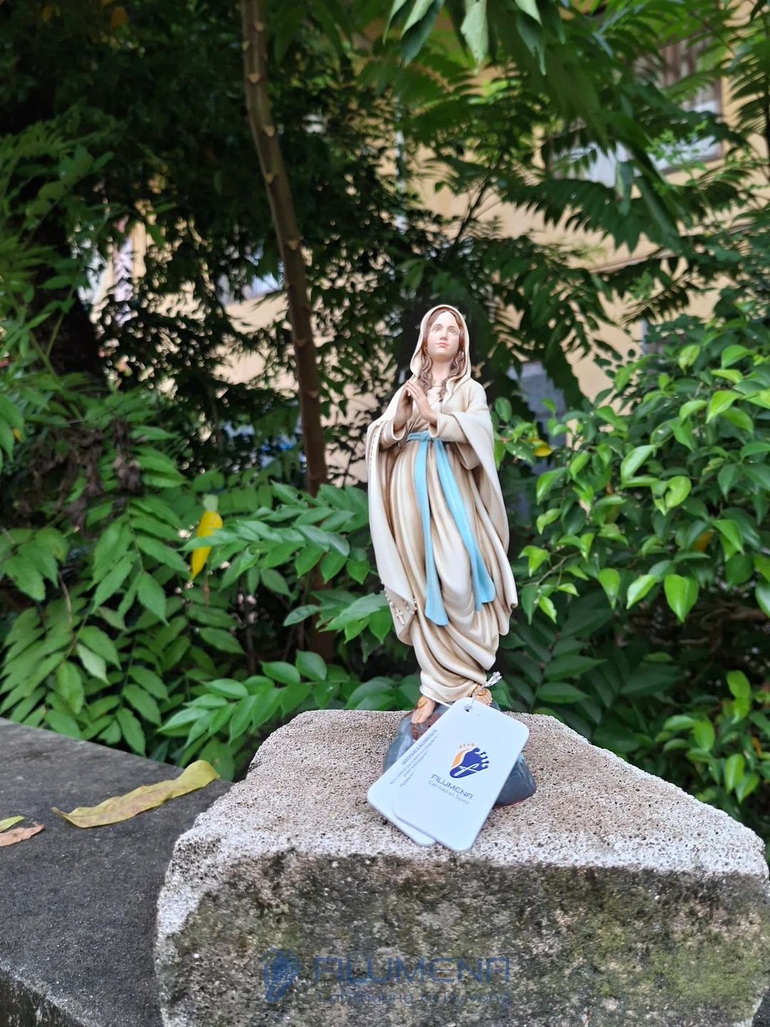 Tượng Đức Mẹ Lộ Đức cao 15 cm, 20 cm màu trắng