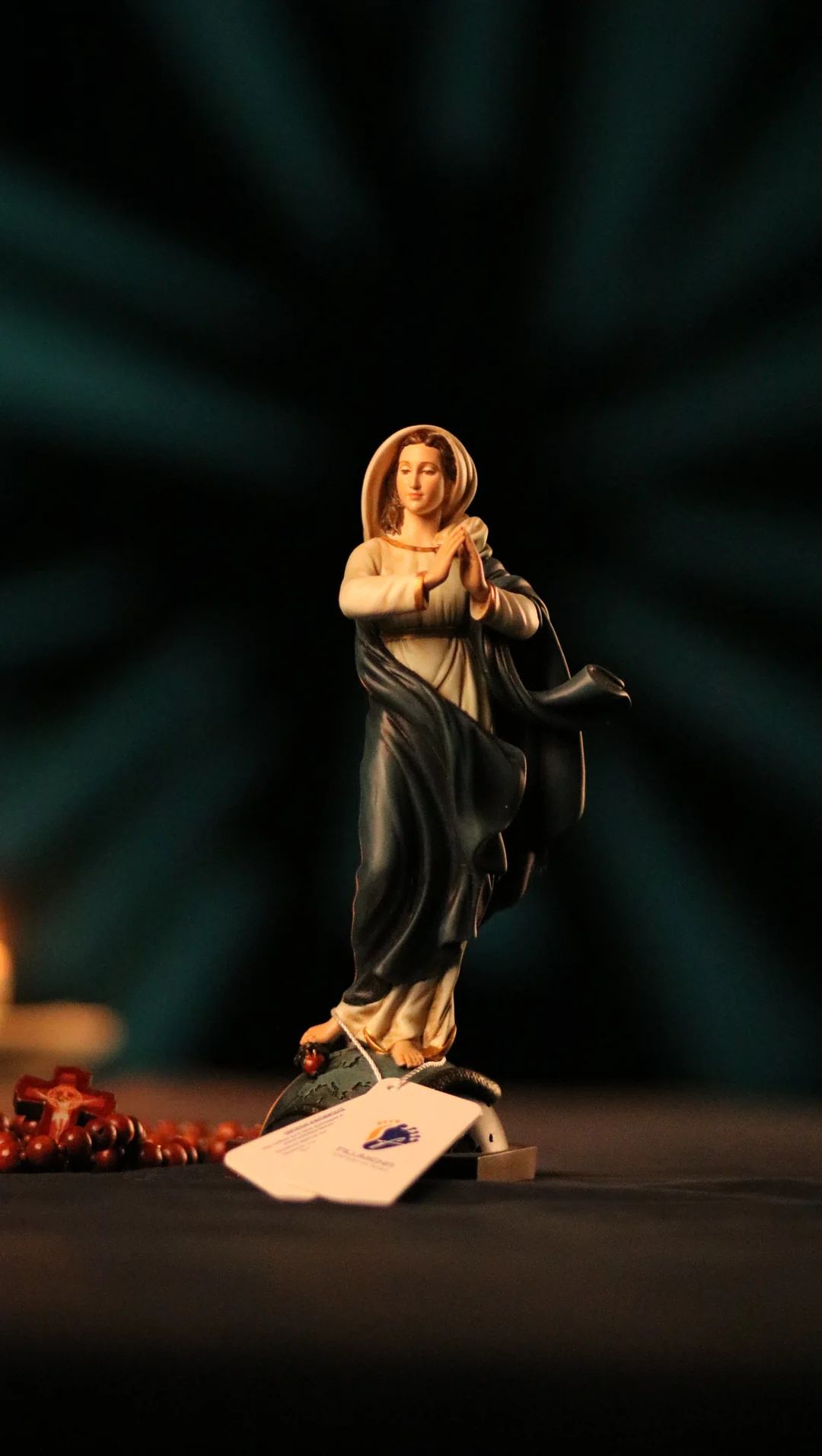 Tượng Đức Mẹ Vô Nhiễm Nguyên Tội cao 15 cm, 20 cm mã màu M1