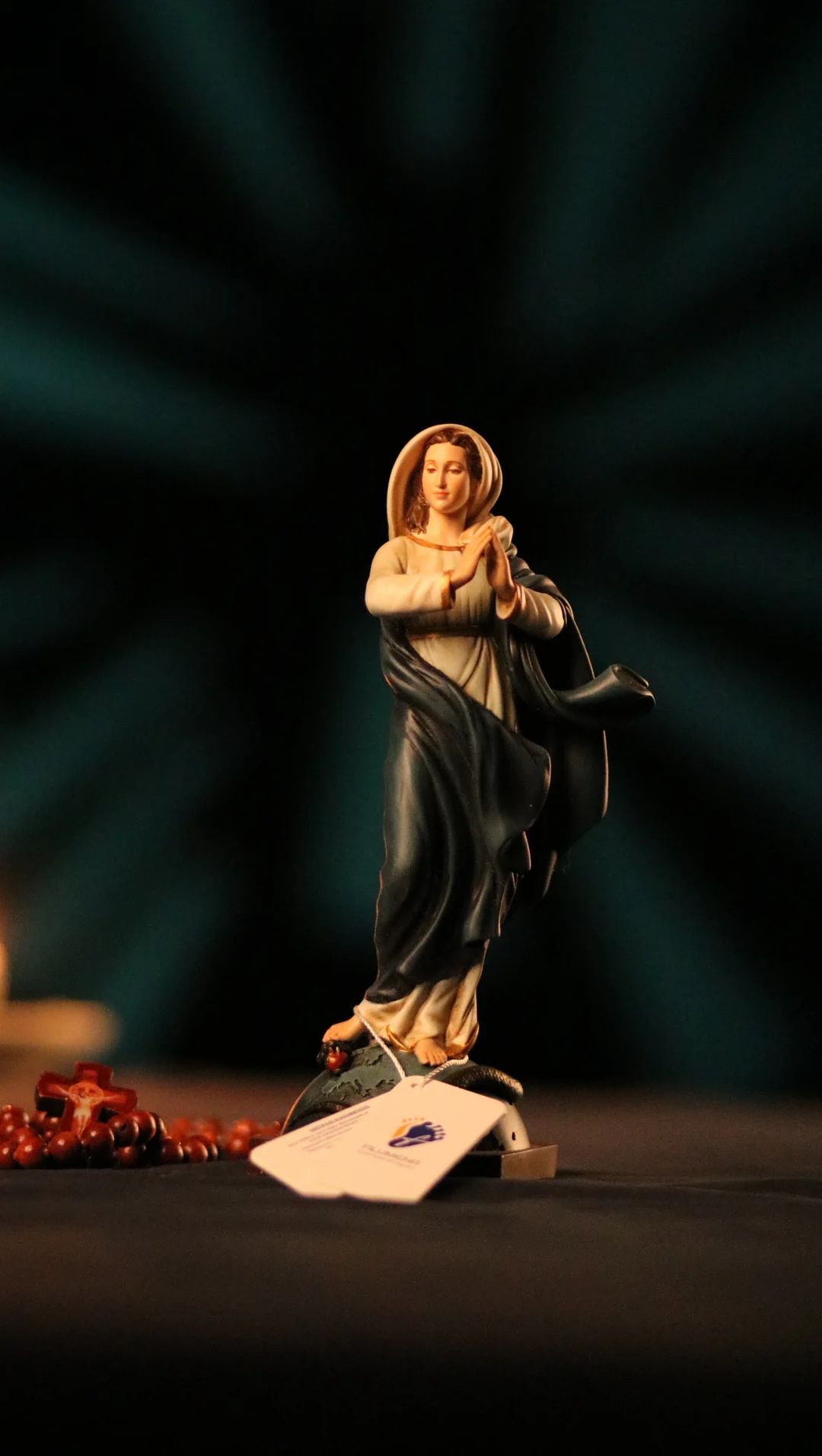 Tượng Đức Mẹ Vô Nhiễm Nguyên Tội cao 15 cm, 20 cm mã màu M1