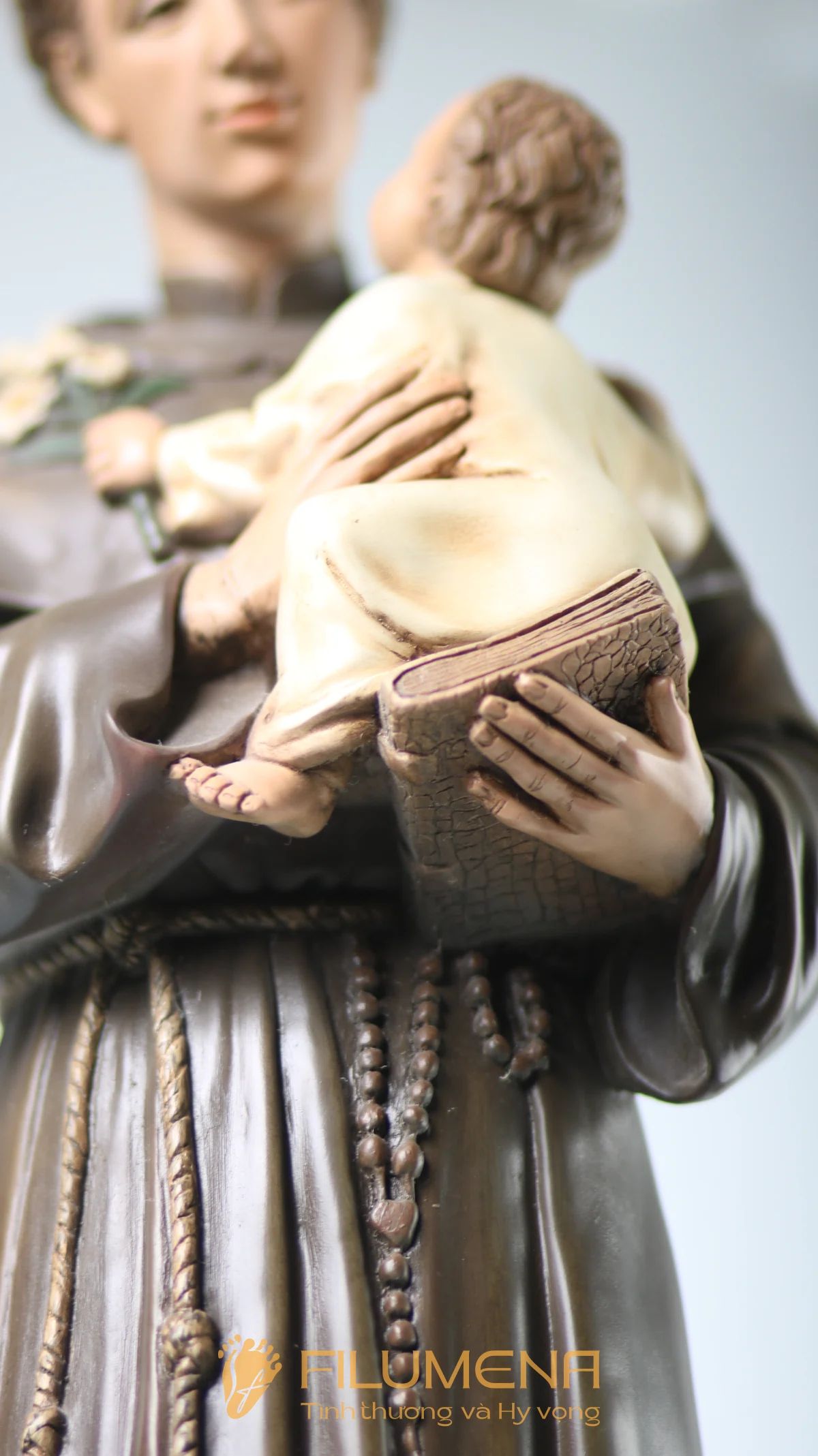 Tượng Thánh Antôn bế Chúa Hài Đồng 60 cm