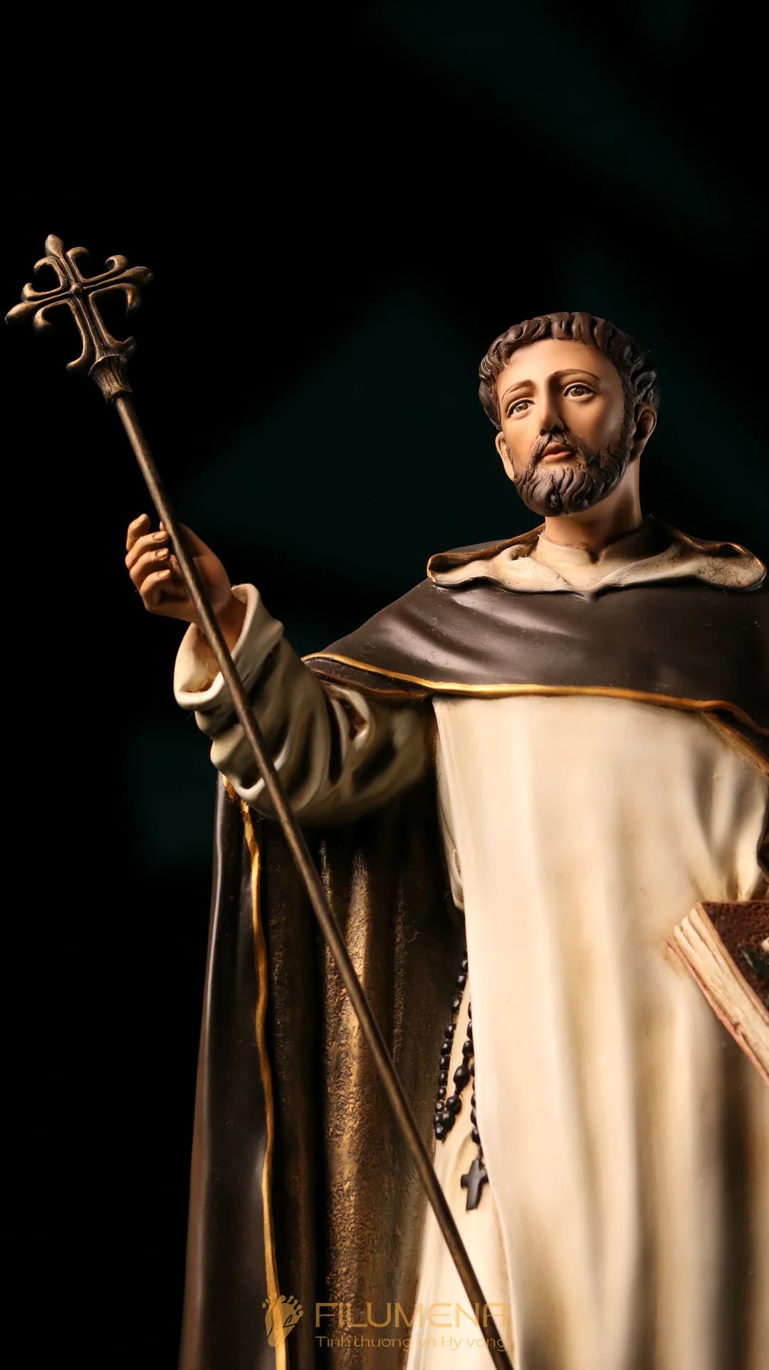 Tượng Thánh Đa Minh 60 cm