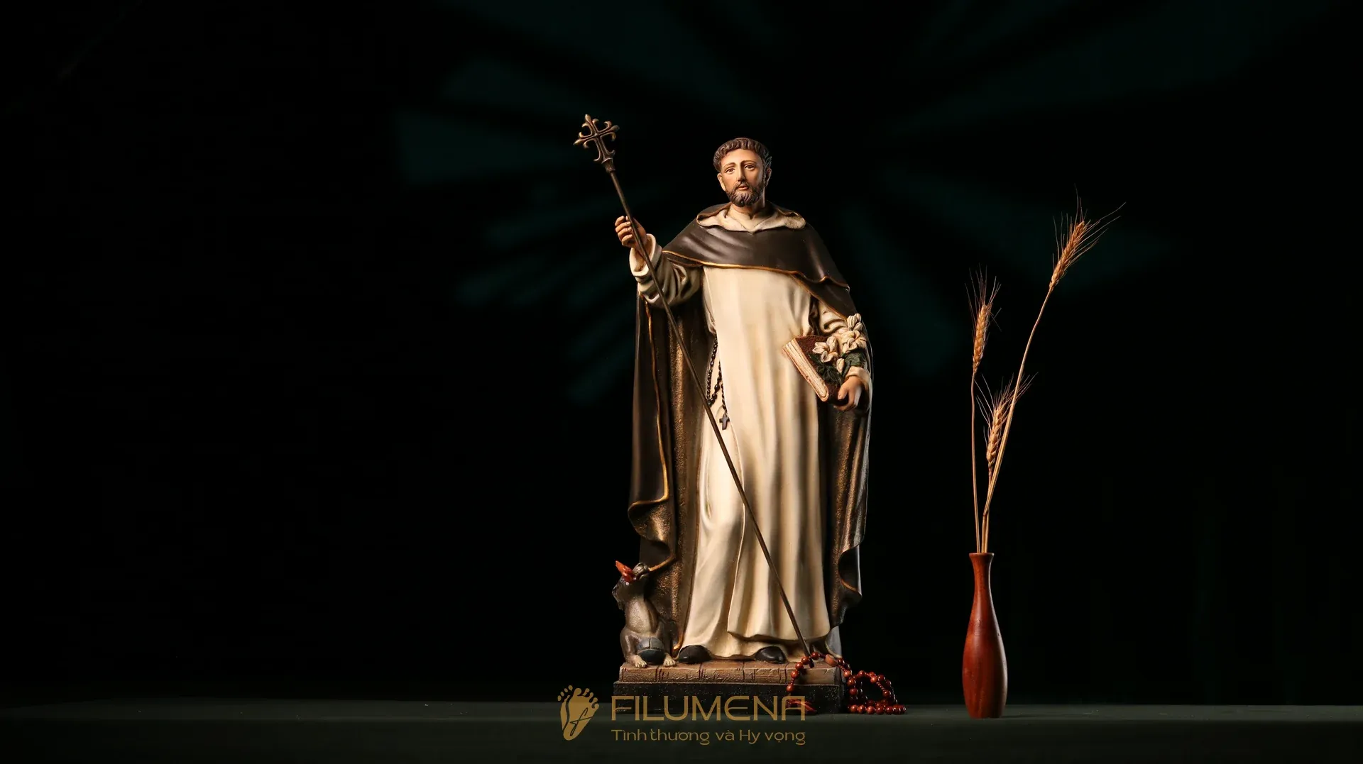 Mẫu tượng Thánh Đa Minh mừng lễ Thánh nhân 08/08